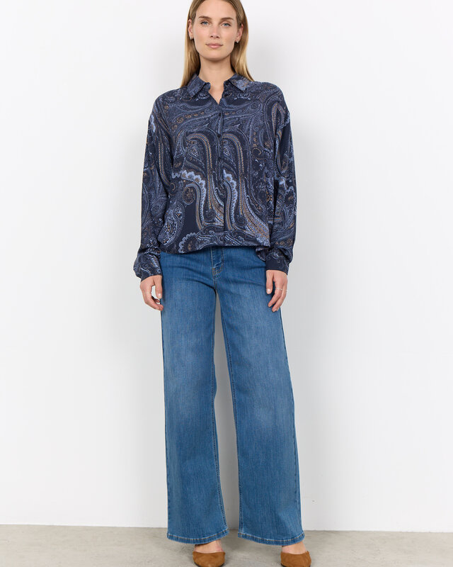 Soyaconcept Blouse Halna AOP 1 - Navy Combi