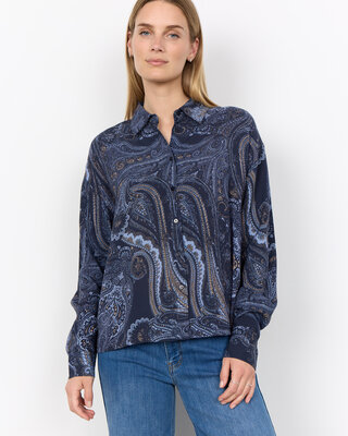 Soyaconcept Blouse Halna AOP 1 - Navy Combi