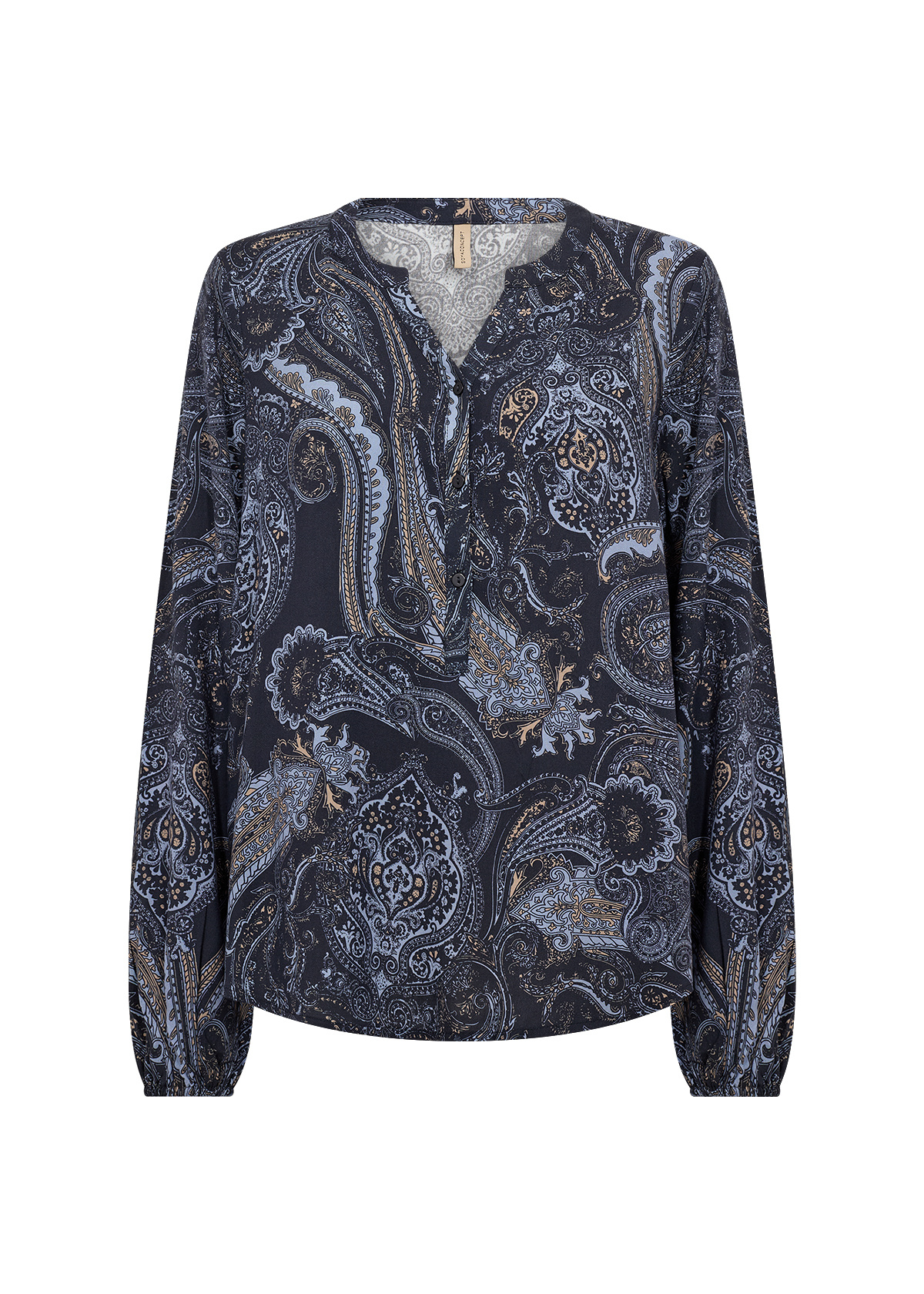 Soyaconcept Bluse AOP Halna 2 - Navy Combi
