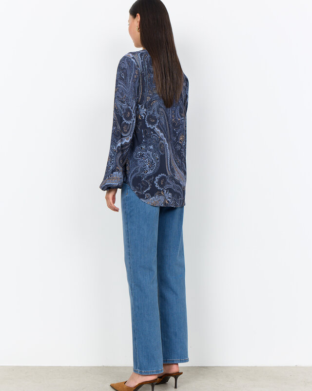 Soyaconcept Blouse AOP Halna 2 - Navy Combi