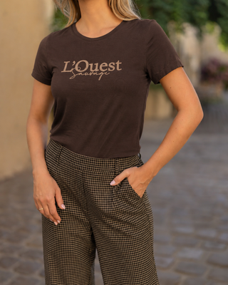 Elvira Collections T-Shirt L'Quest - Dark Coffee