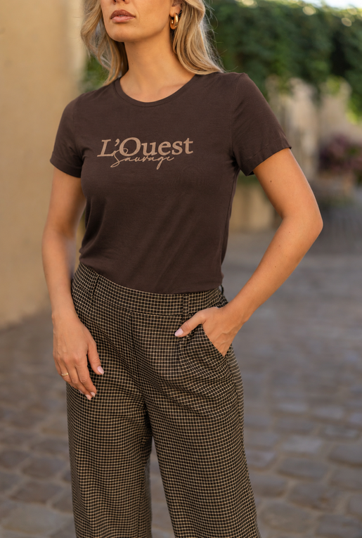 Elvira Collections T-Shirt L'Quest - Dark Coffee