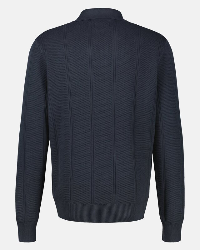 Lerros Poloshirt Verticale Strepen - Classic Navy