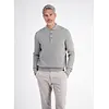Poloshirt mit Struktur Streifen - Platinum Grey Melange