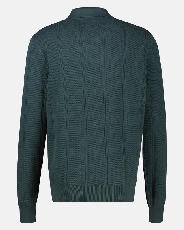 Lerros Poloshirt Verticale Strepen - Cedar Green