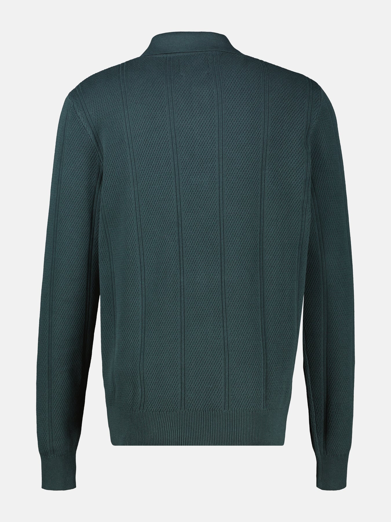 Lerros Poloshirt Verticale Strepen - Cedar Green