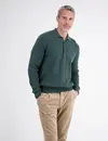 Lerros Poloshirt Vertical Stripe - Cedar Green
