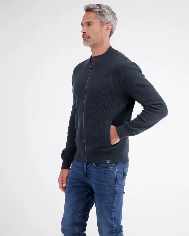 Lerros Cardigan mit Zipper - Classic Navy