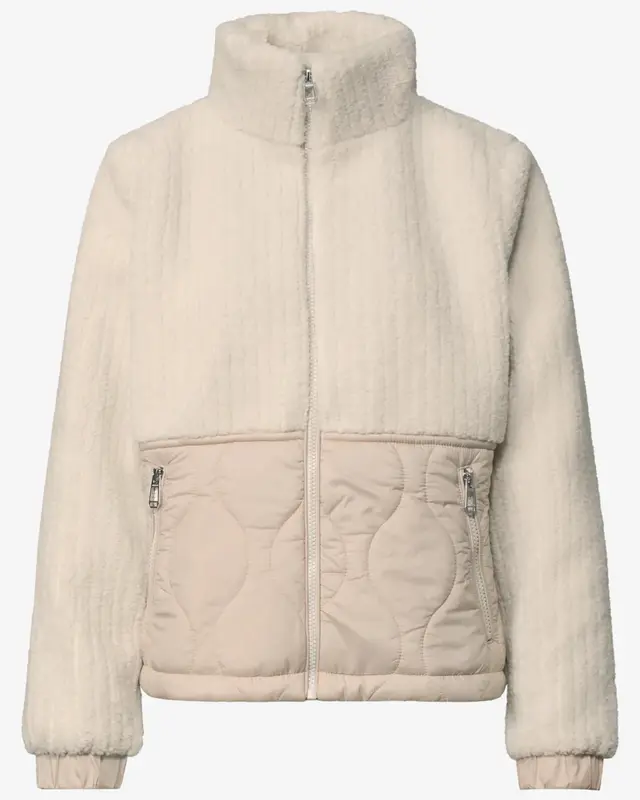 Street One Teddy Jacket Softshell Details - Soft Fawn Beige