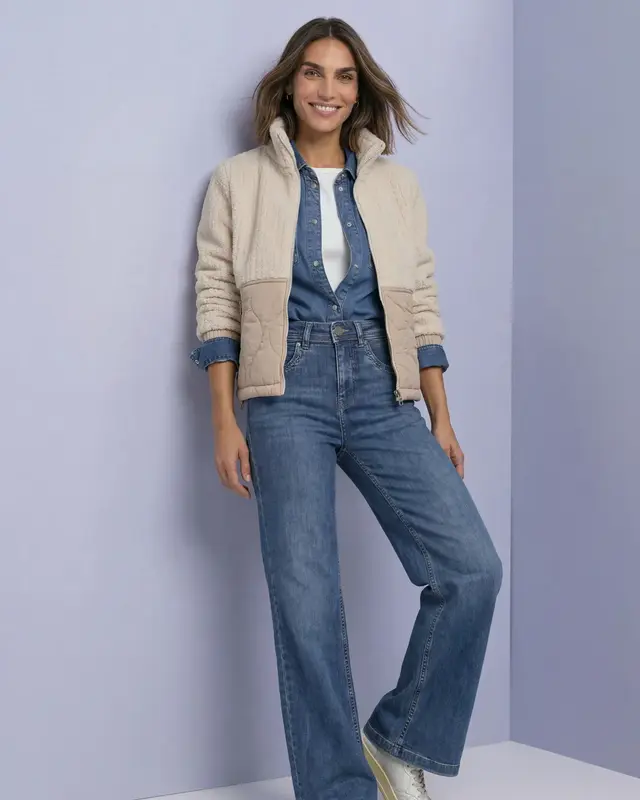 Street One Teddy Jas Softshell Details - Soft Fawn Beige