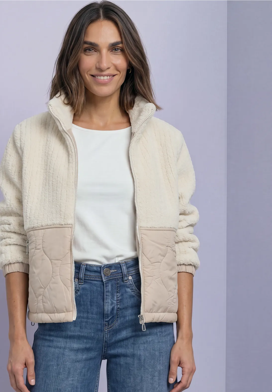 Street One Teddy Jas Softshell Details - Soft Fawn Beige