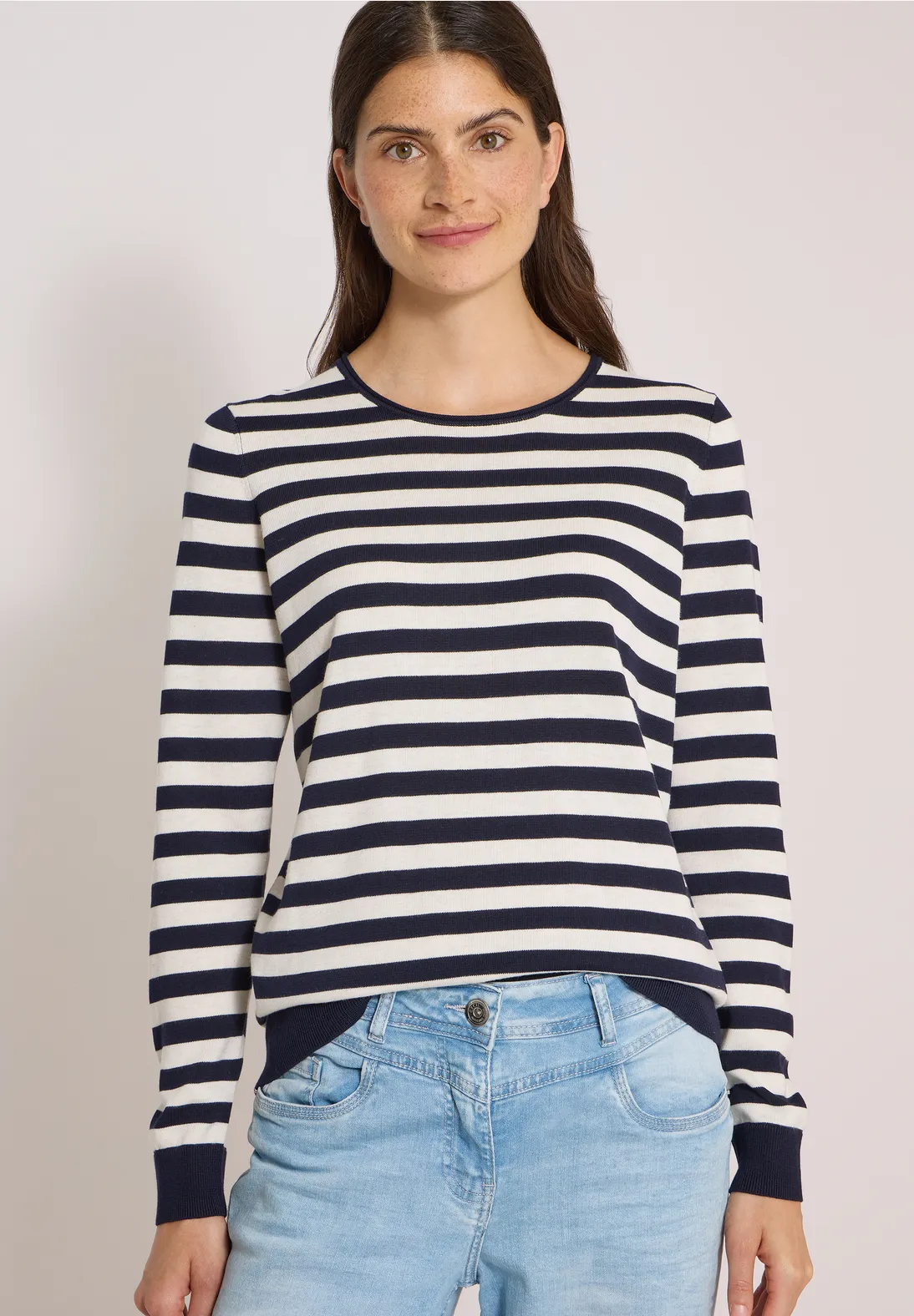 Cecil Striped Jumper - Urban Dark Blue