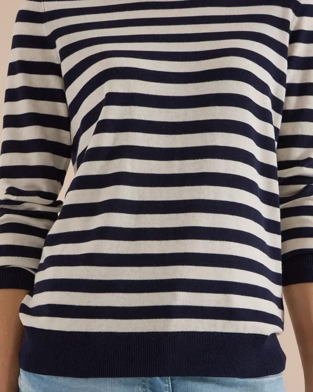 Cecil Pullover mit Streifen - Urban Dark Blue