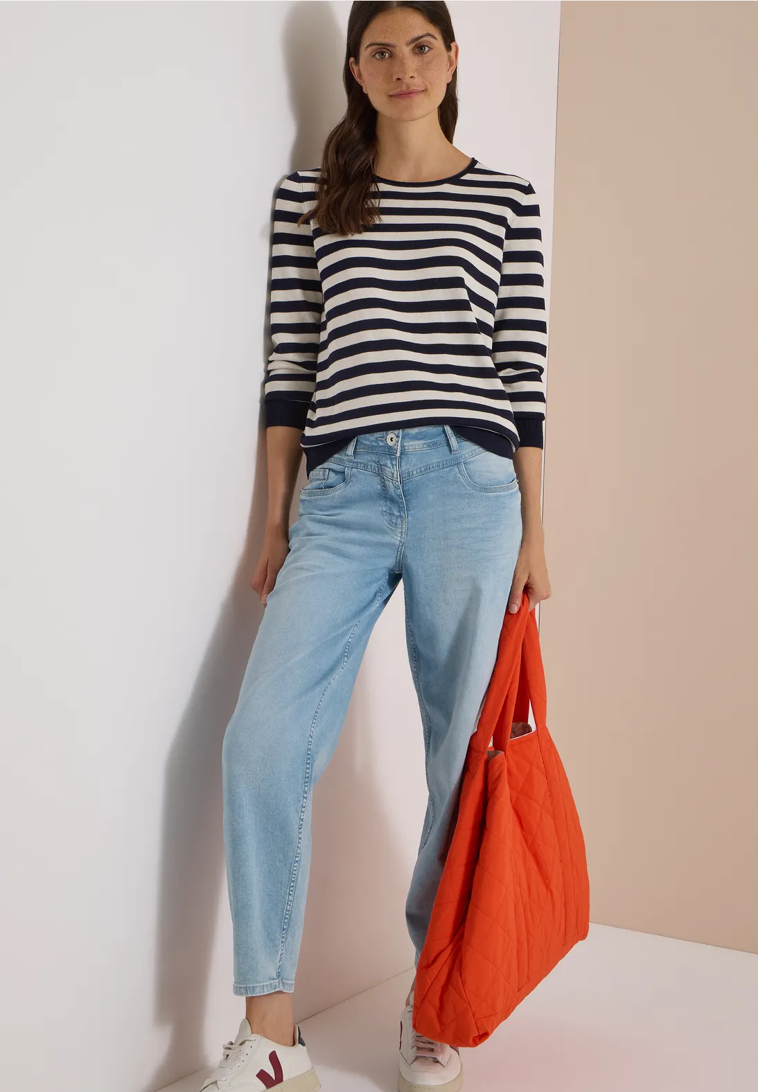Cecil Trui met Strepen - Urban Dark Blue