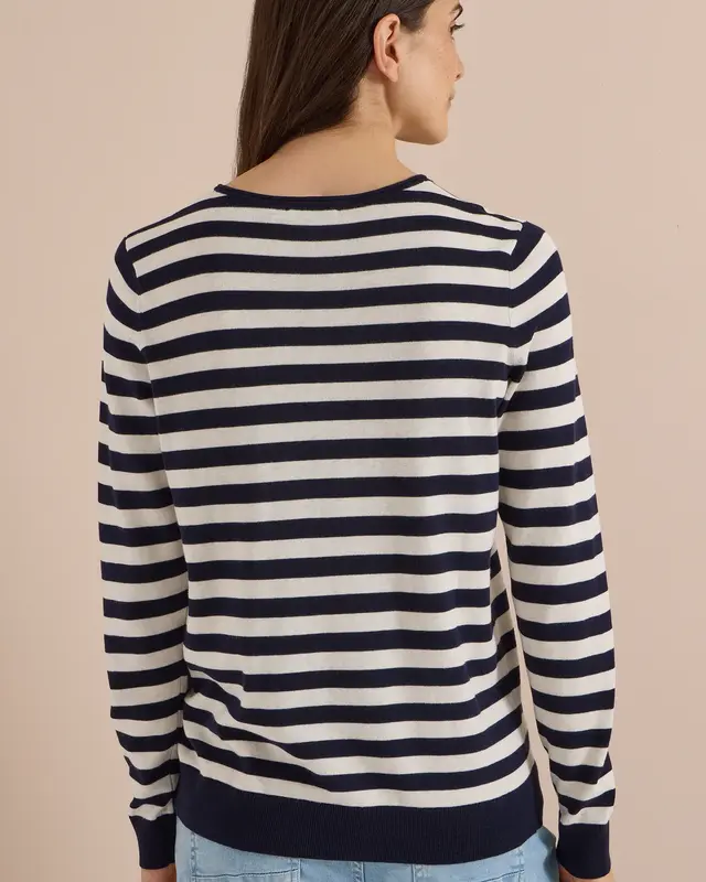 Cecil Striped Jumper - Urban Dark Blue