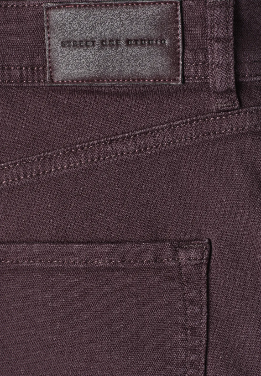 Street One Studio Barrel Jeans Cleo - Burgundi Color Washed