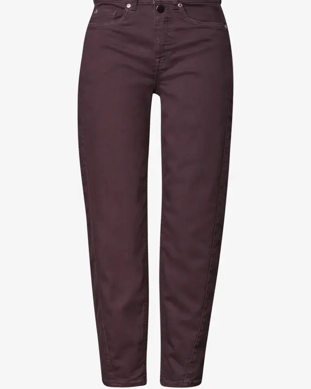 Street One Studio Barrel Jeans Cleo - Burgundi Color Washed