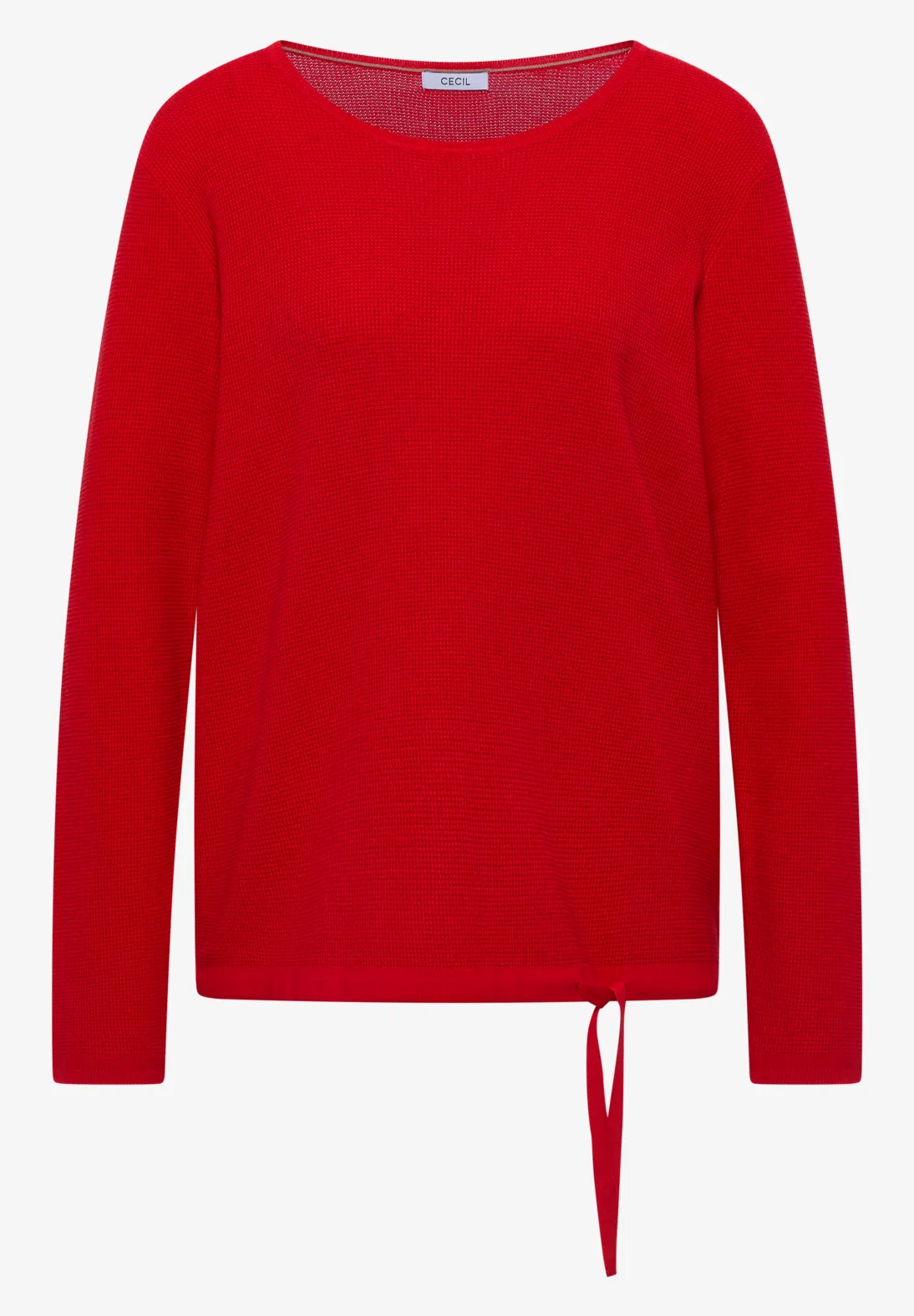 Cecil Struktur Pullover - Flame Red