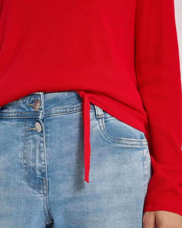 Cecil Struktur Pullover - Flame Red