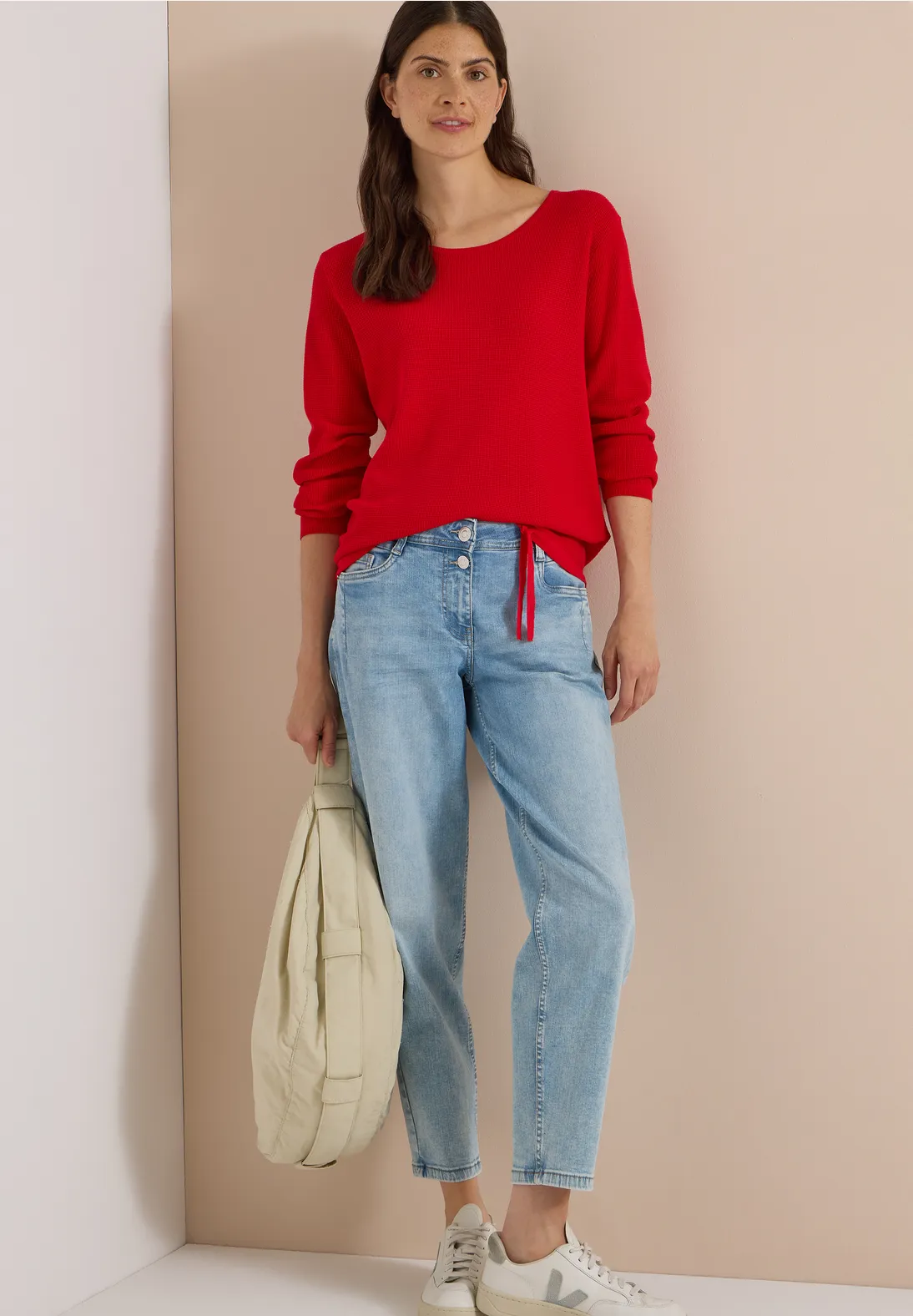 Cecil Structured Jumper - Flame Red