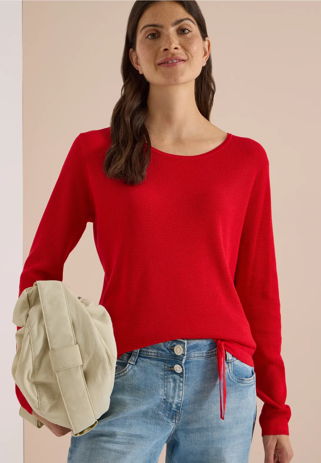 Cecil Structured Jumper - Flame Red