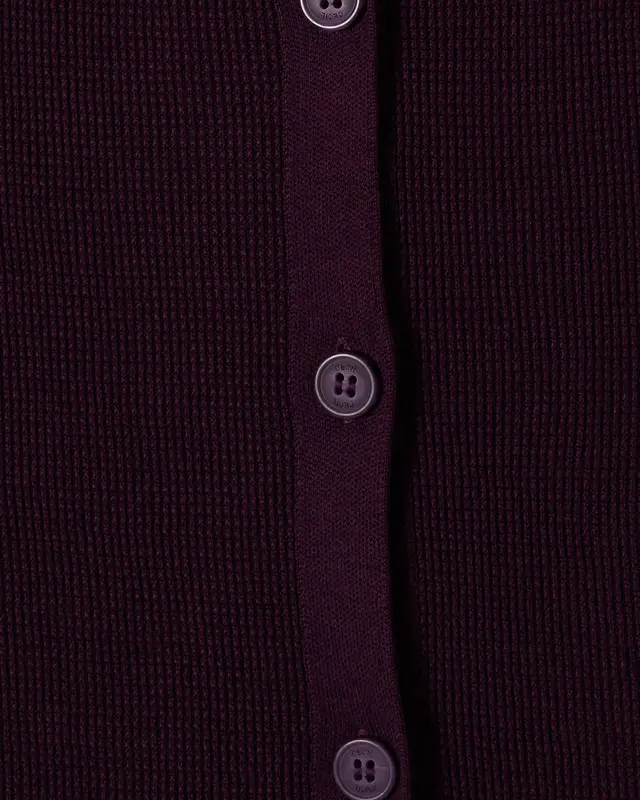 Cecil Cardigan mit Struktur - Eggplant Red