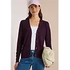 Vest met Structuur - Eggplant Red