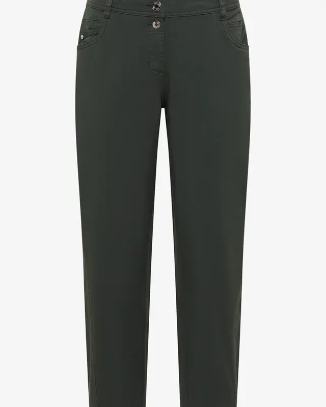 Cecil Casual Fit Barrel Pants Scarlett - Faded Olive