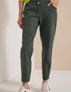 Cecil Casual Fit Barrel Pants Scarlett - Faded Olive