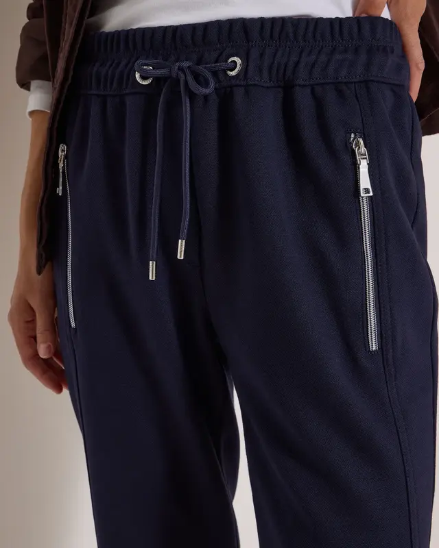 Cecil Casual Fit Pants Tracey - Urban Dark Blue