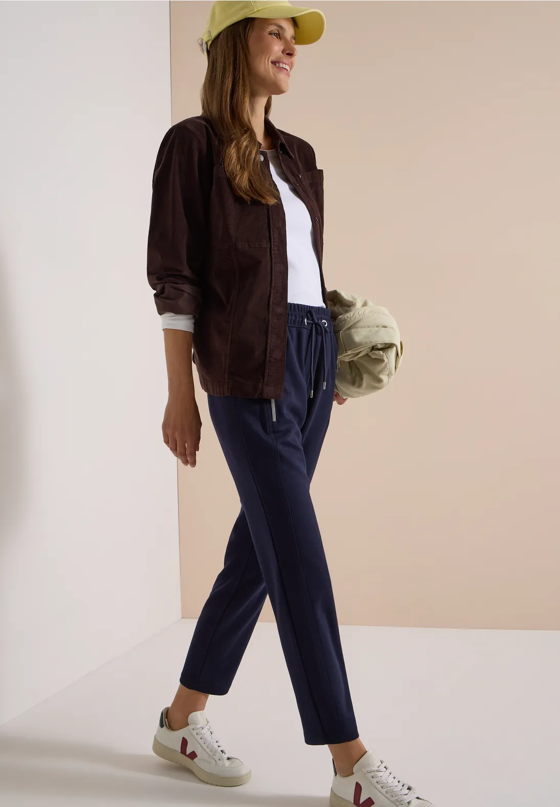 Cecil Casual Fit Pants Tracey - Urban Dark Blue