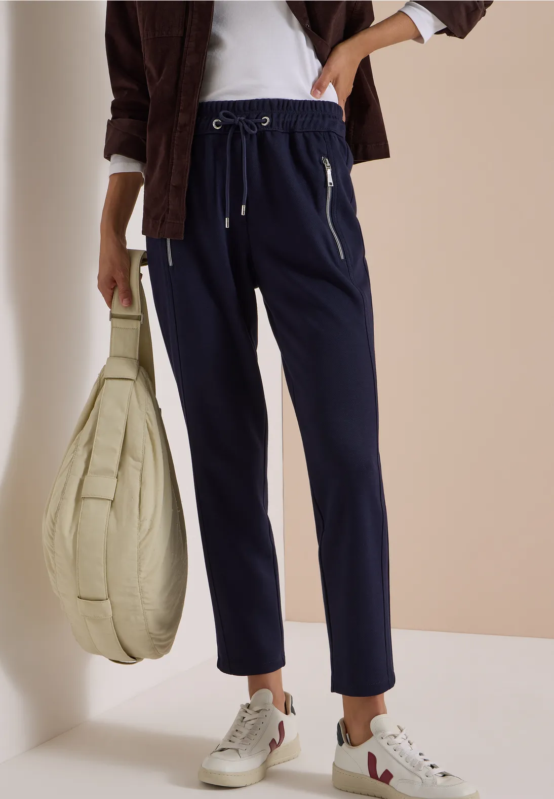 Cecil Casual Fit Hose Tracey - Urban Dark Blue