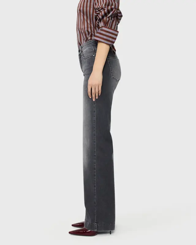 Mac Jeans Dream Wide Authentic Jeans - Soft Grey Authentic Used