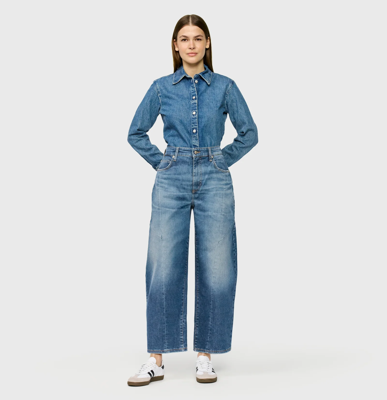 Mac Jeans Dakota Barrel Seam Jeans - Fashion Blue Used