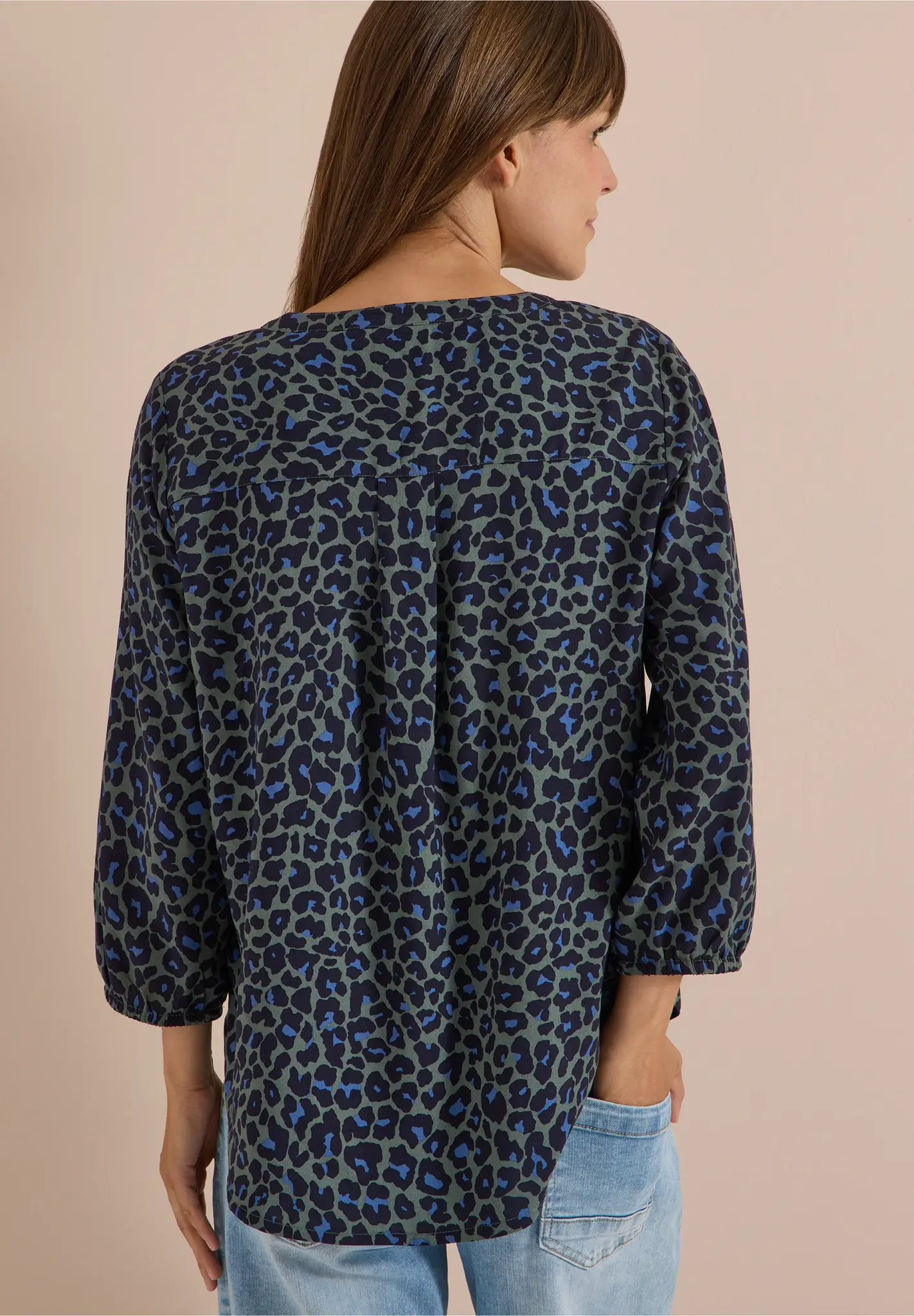 Cecil 3/4-Mouw Tuniek - Dried Olive Green