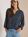 Cecil 3/4-Mouw Tuniek - Dried Olive Green