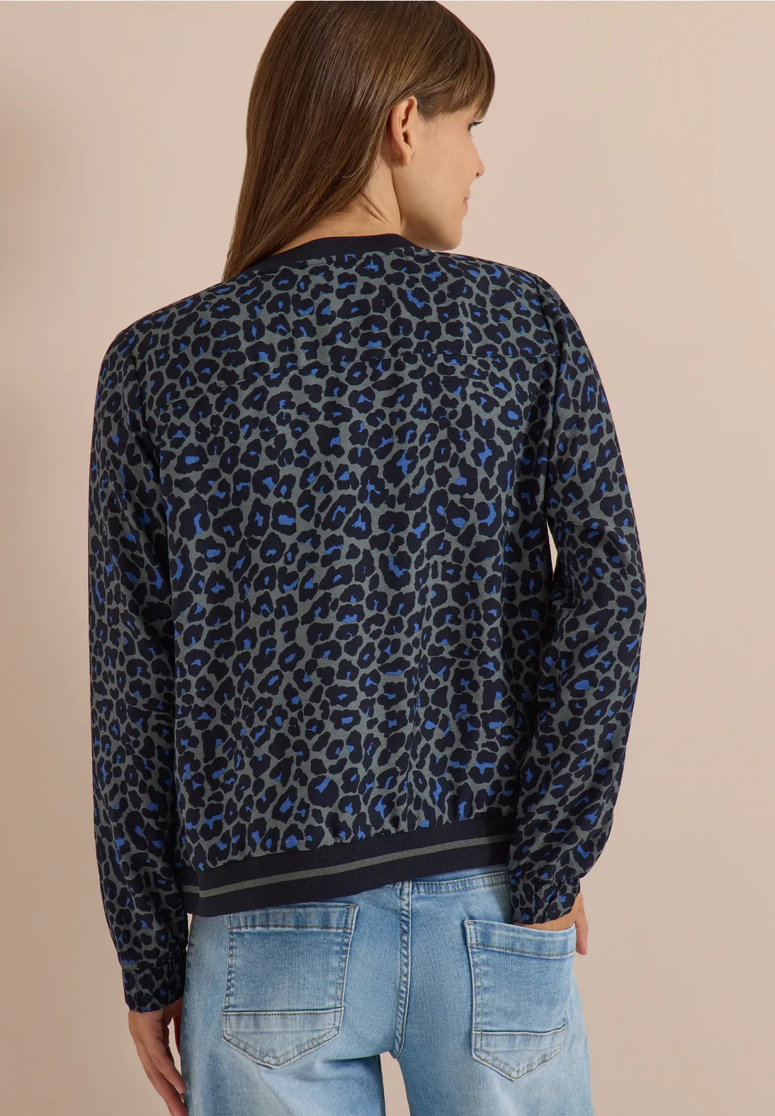 Cecil Blouson Luipaardprint - Dried Olive Green