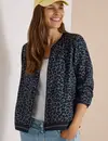 Cecil Blouson Leopard Print - Dried Olive Green