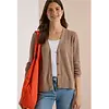 Structured Cardigan - Creamy Mocha Melange