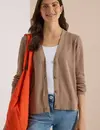 Cecil Structured Cardigan - Creamy Mocha Melange