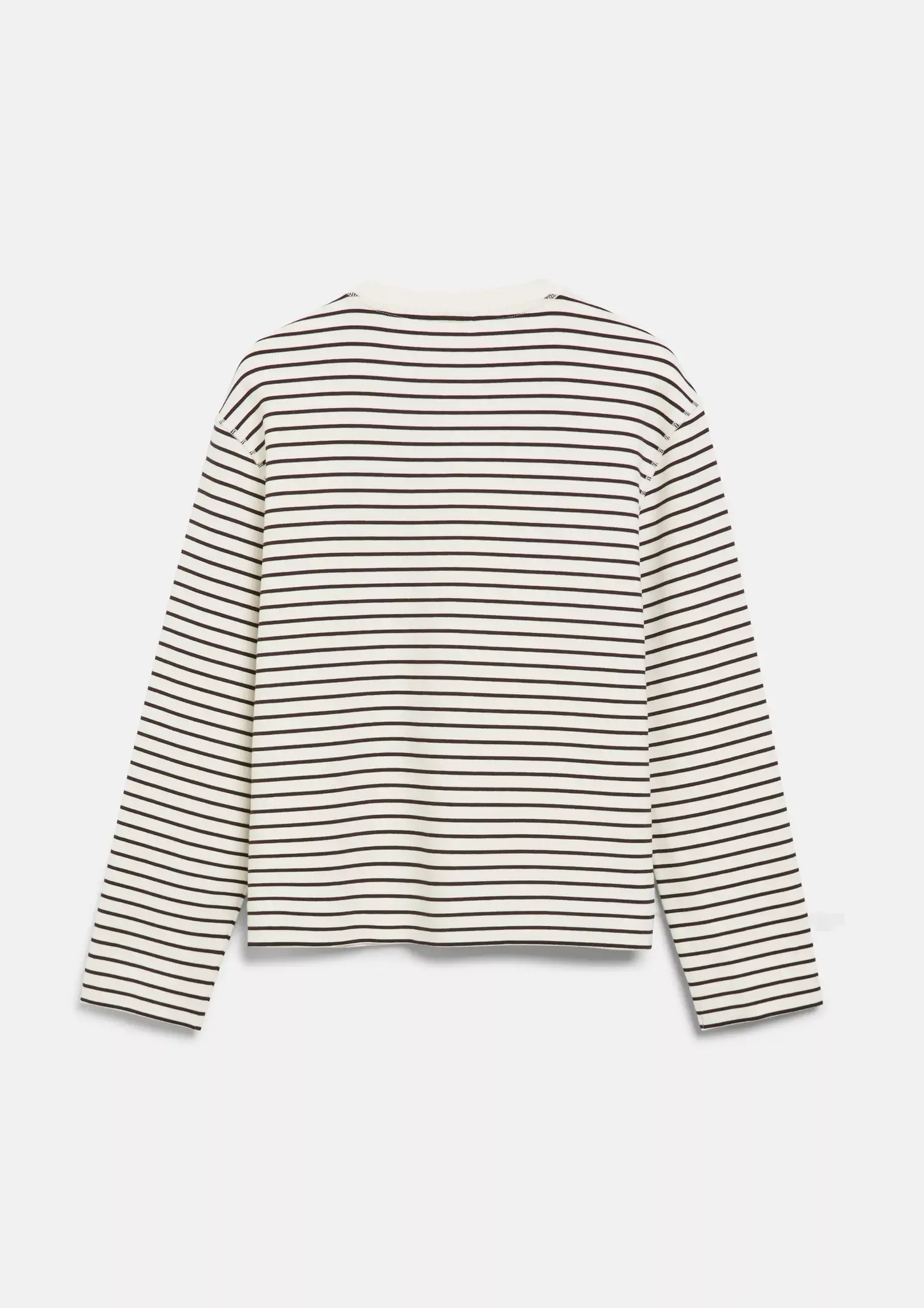 S. Oliver Scuba Sweatshirt, Streifen - Dark Brown