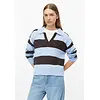 Gebreide Trui met Polokraag - Light Blue
