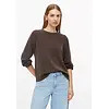Scuba Sweatshirt Ballonmouw - Brown