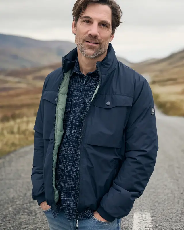 Lerros Licht Gewatteerde Blouson - Blue Night