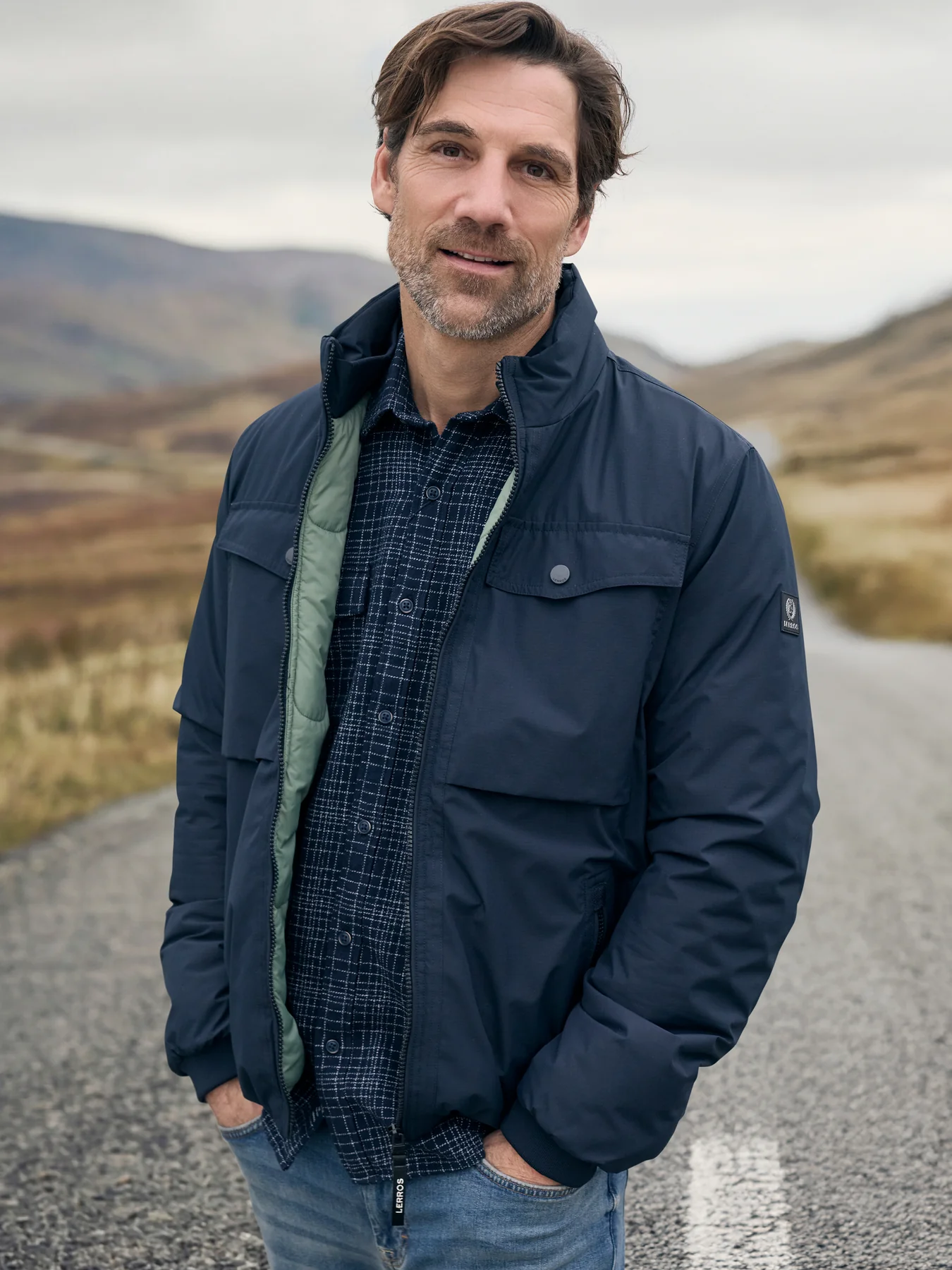 Lerros Licht Gewatteerde Blouson - Blue Night