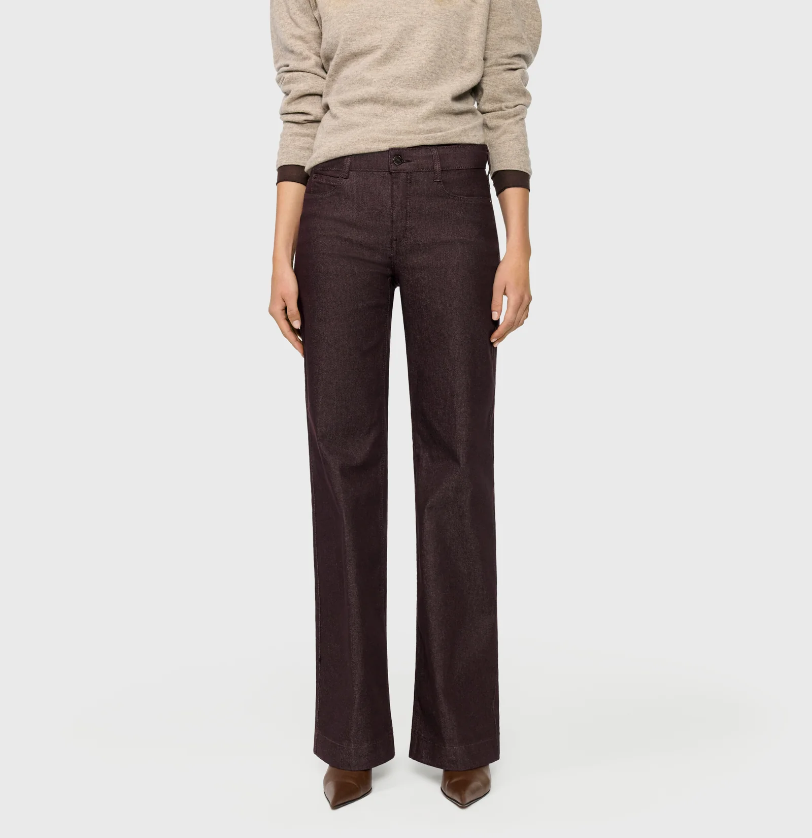 Mac Jeans Dream Wide Authentic Jeans - Brown Rinsed
