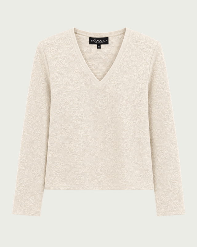 Elvira Collections Top Fiene - Ecru