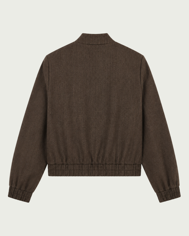 Elvira Collections Bomber Riley - Dark Coffee Zigzag