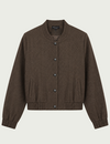 Elvira Collections Bomber Riley - Dark Coffee Zigzag