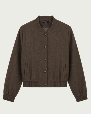 Elvira Collections Bomber Riley - Dark Coffee Zigzag